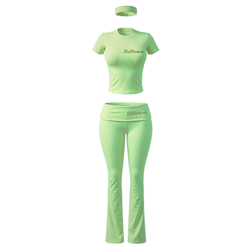 2-Piece TruForever yoga set with headband