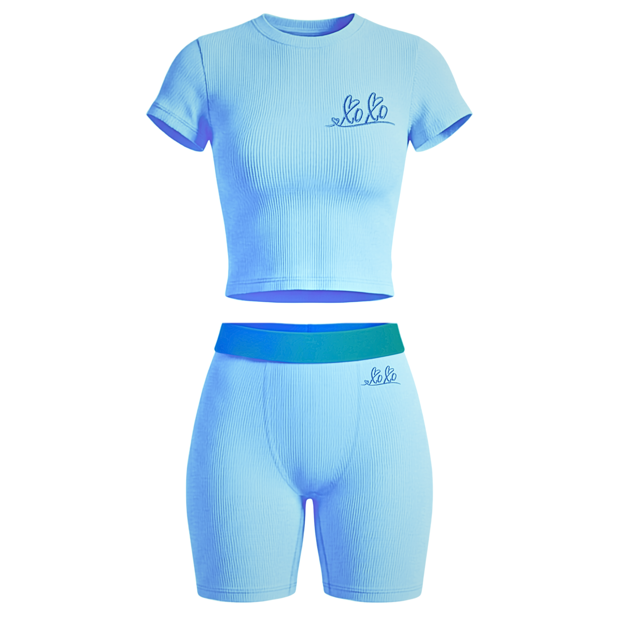 XOXO 2-piece lougewear short set