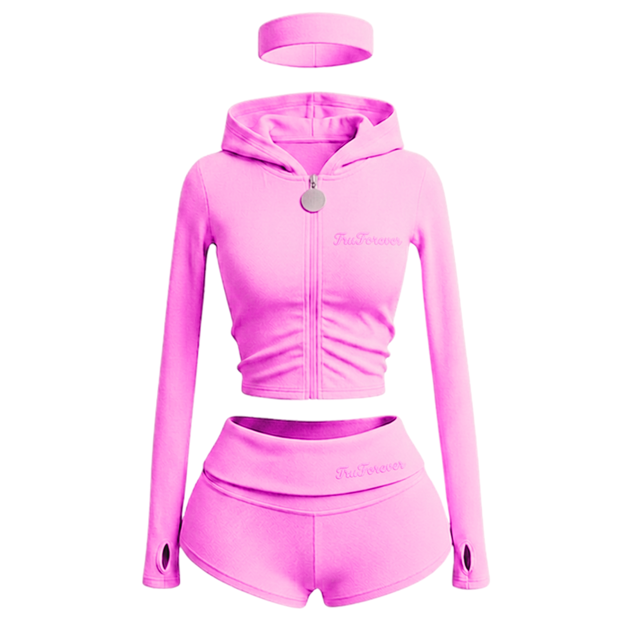 TruForever 3 Piece Shorts Set With Jacket