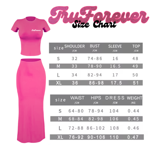 TruForever 2-piece skirt set