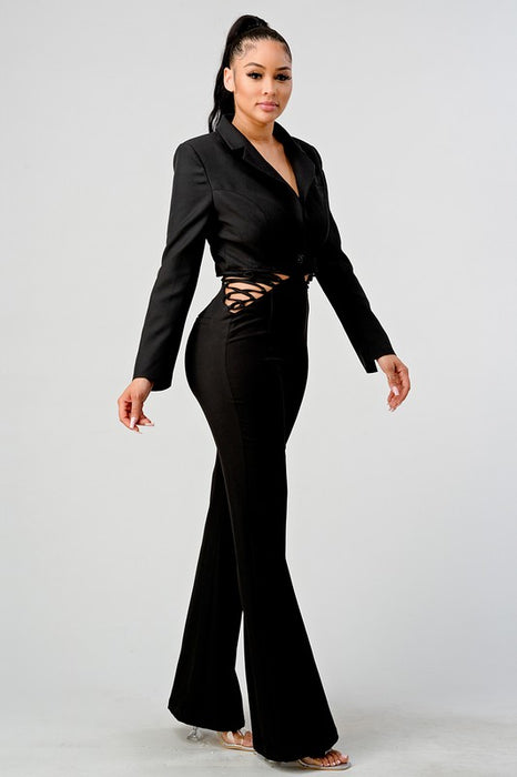 Business & Pleasure Blazer Jumpsuit