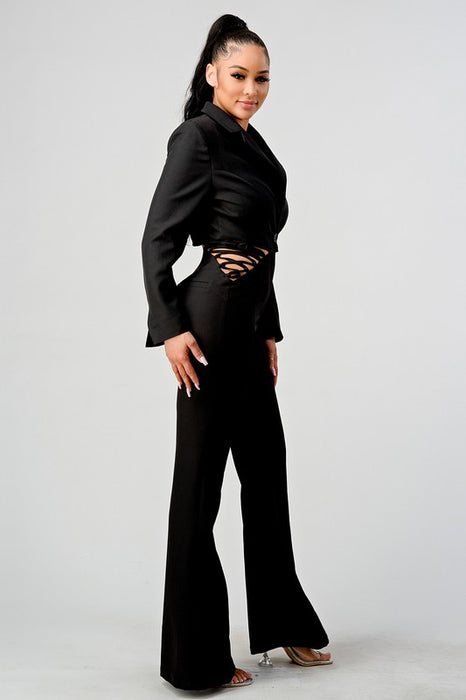 Business & Pleasure Blazer Jumpsuit