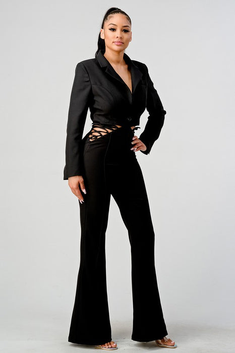 Business & Pleasure Blazer Jumpsuit