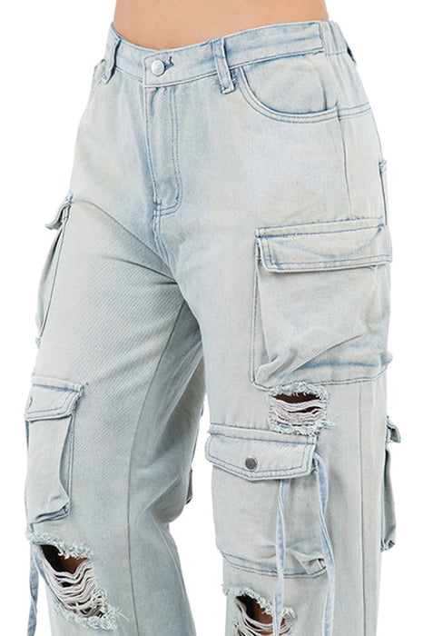 Heavy Cargo Denim Pants