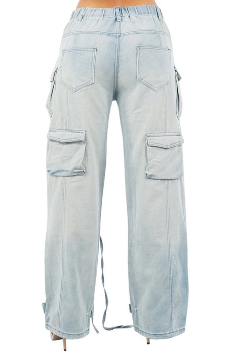 Heavy Cargo Denim Pants