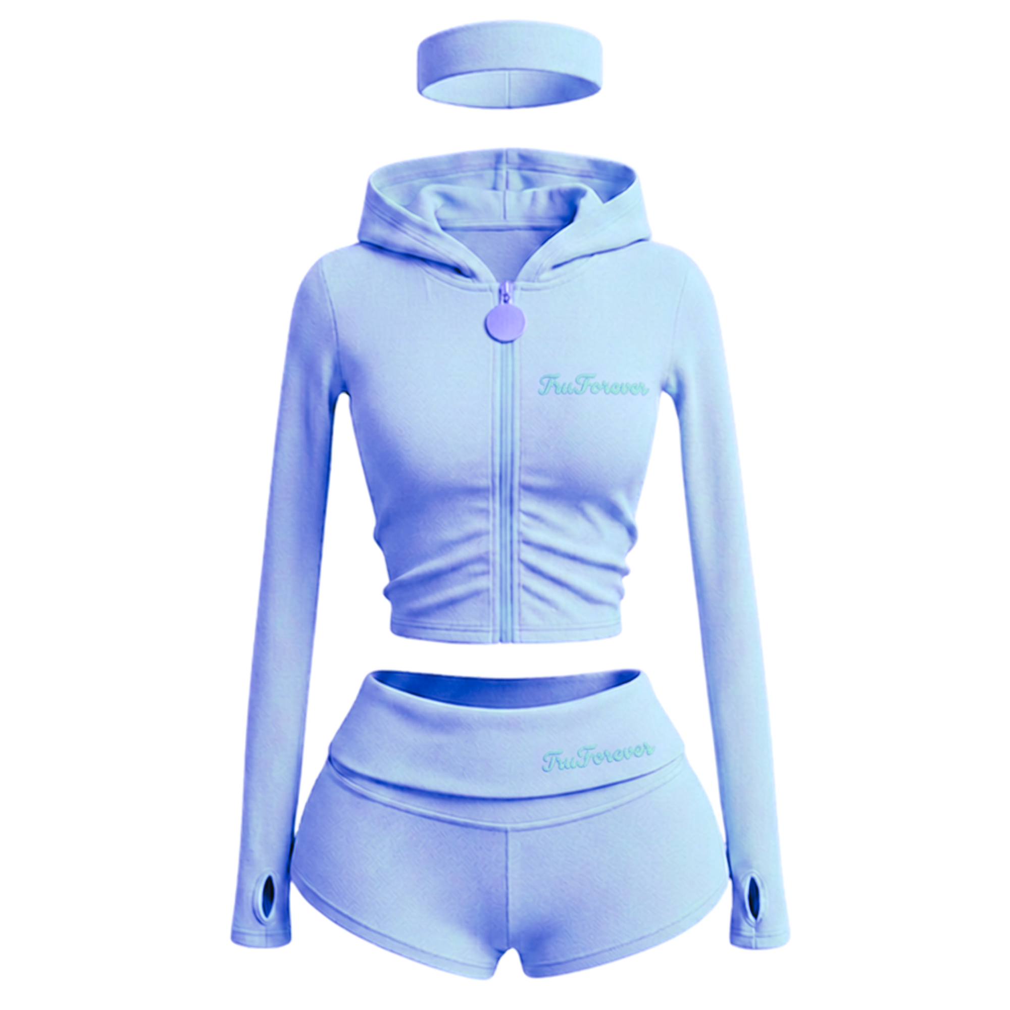 TruForever 3 Piece Shorts Set With Jacket