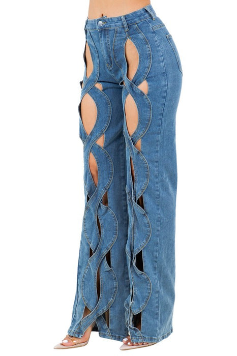 Sexy Cut Out Denim