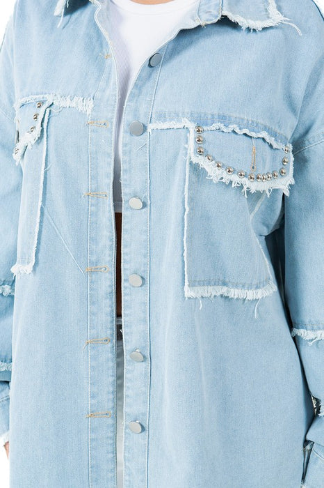 Laid Back Botton Down Denim Shirt