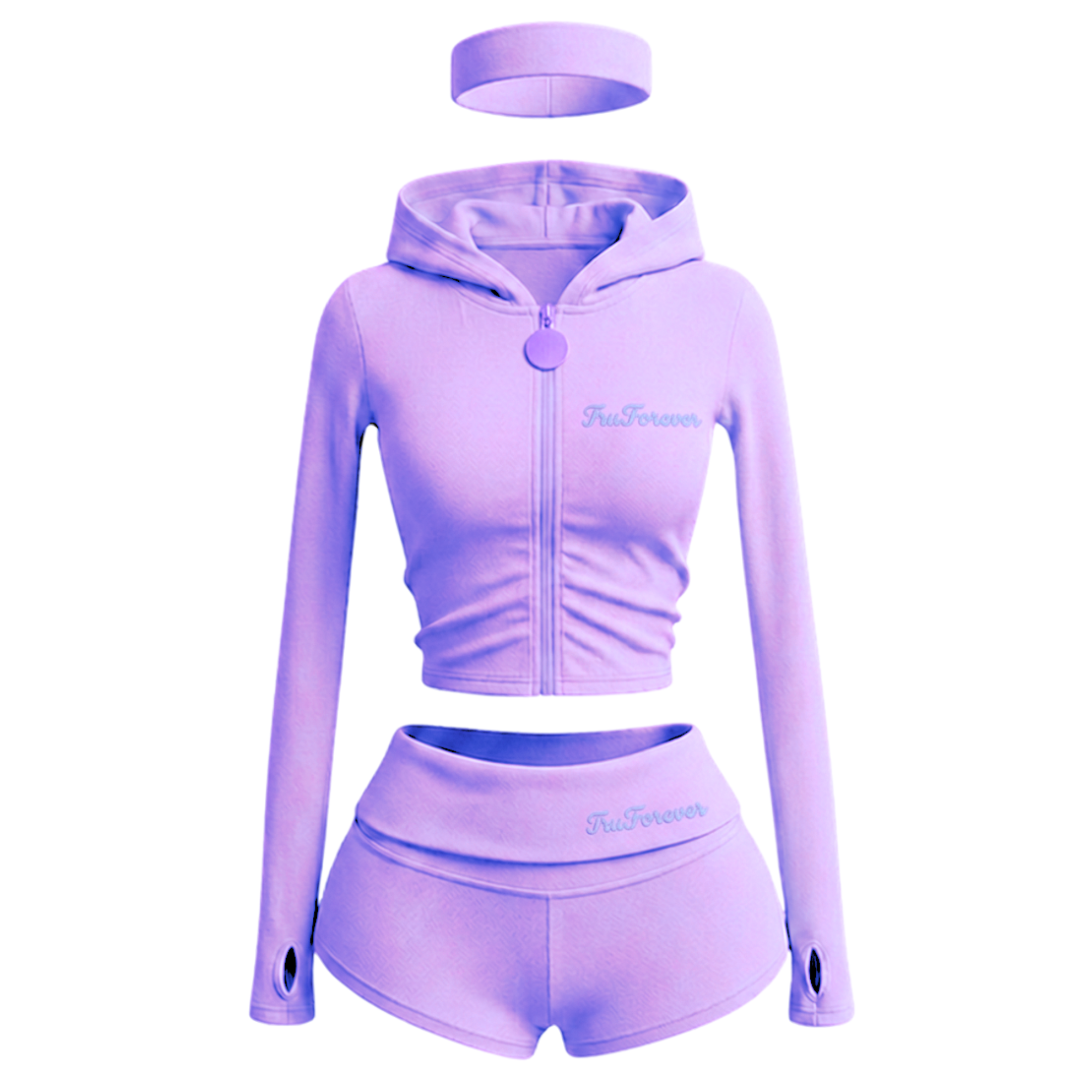 TruForever 3 Piece Shorts Set With Jacket