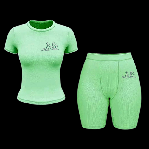 XOXO 2-piece lougewear short set