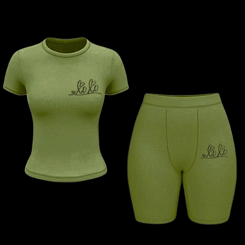 XOXO 2-piece lougewear short set
