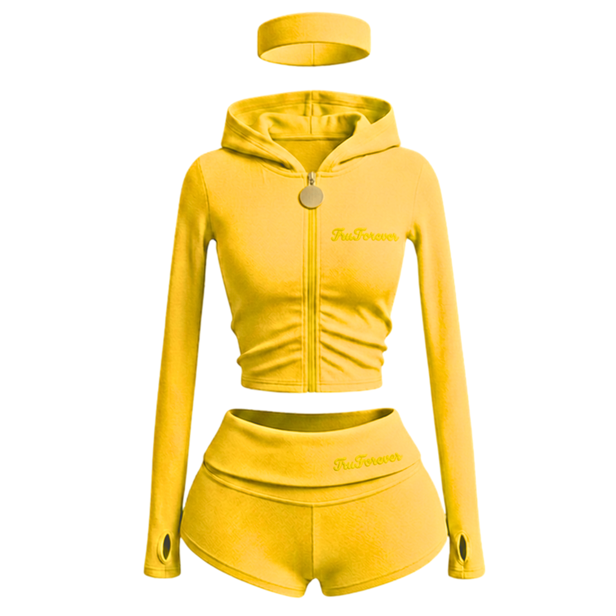 TruForever 3 Piece Shorts Set With Jacket
