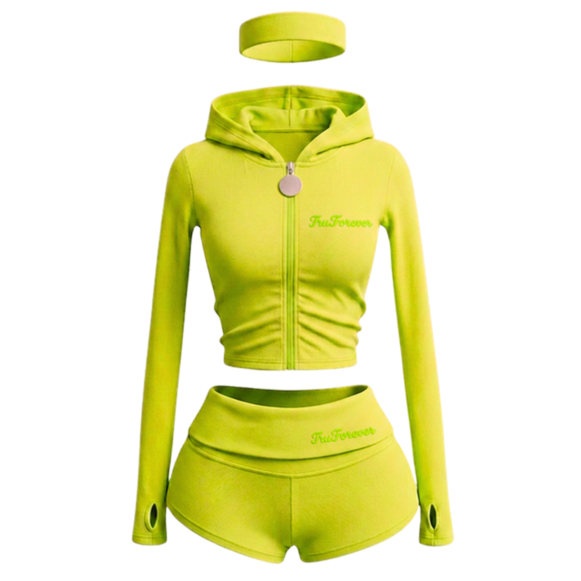 TruForever 3 Piece Shorts Set With Jacket