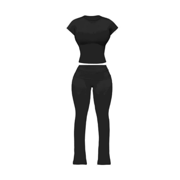 2-piece eco-friendly short sleeve set