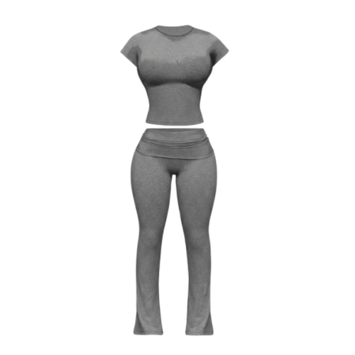 2-piece eco-friendly short sleeve set