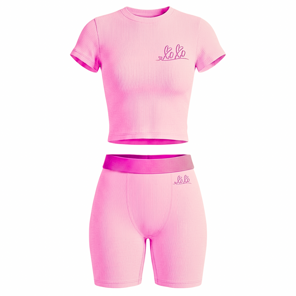 XOXO 2-piece lougewear short set
