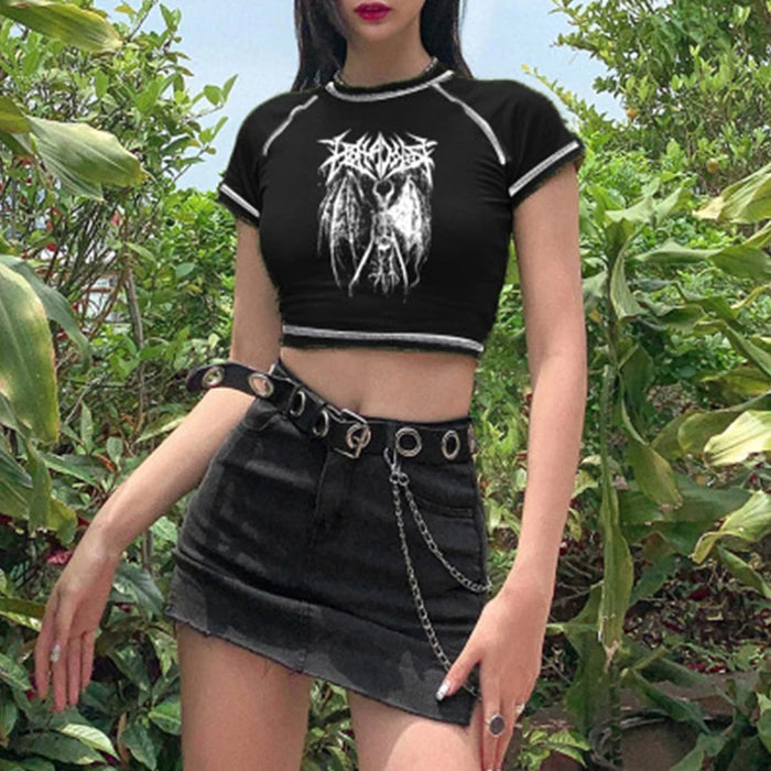 Vintage Y2K Style crop Top