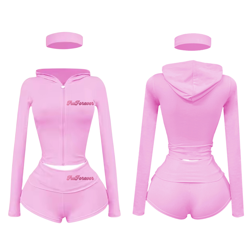 TruForever 3 Piece Shorts Set With Jacket