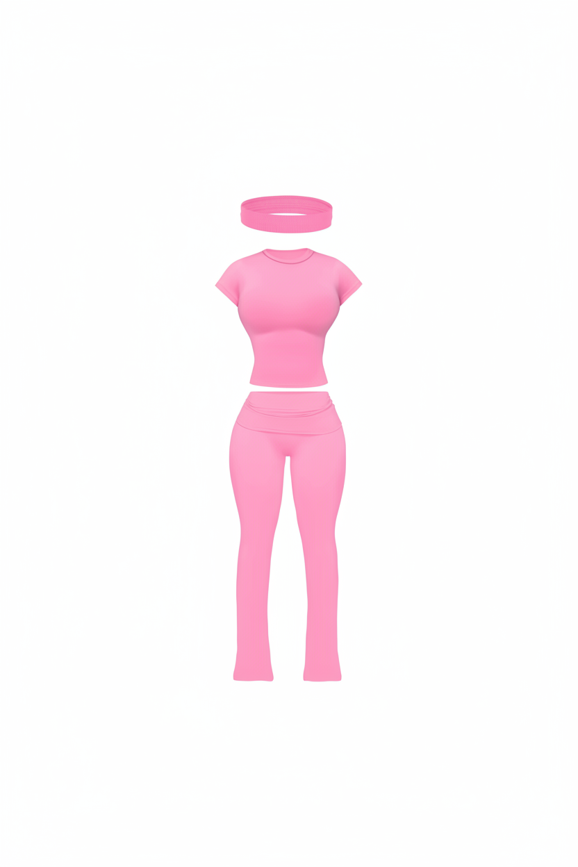 2-piece eco-friendly short sleeve set