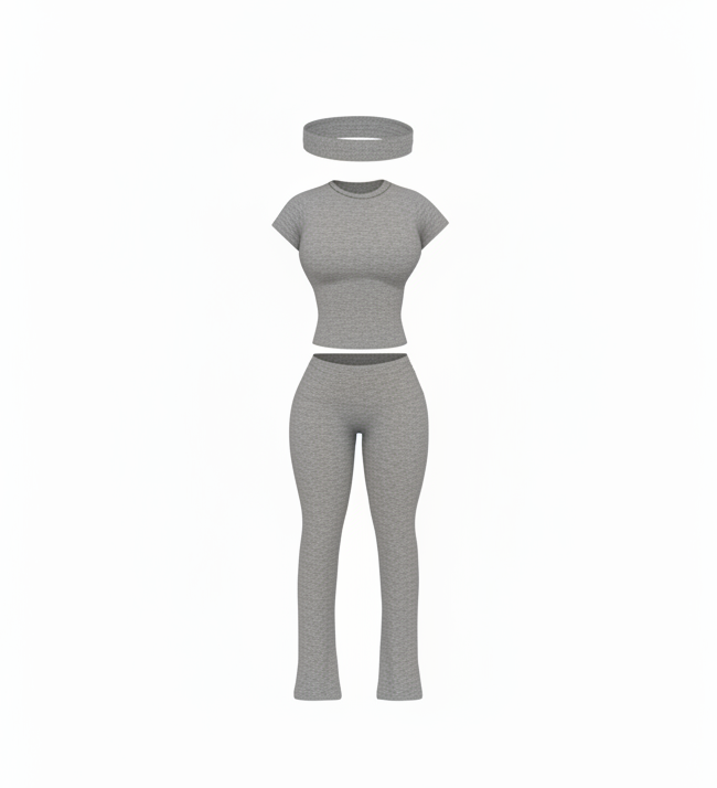 2-piece eco-friendly short sleeve set