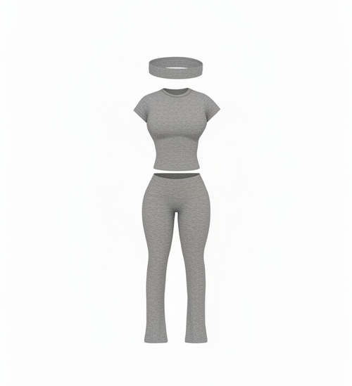 2-piece eco-friendly short sleeve set