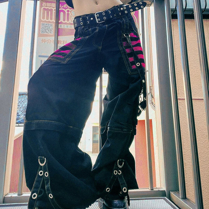 Gothic Women Punk Cargo Pants