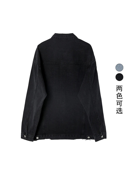 Women Black Denim Jacket