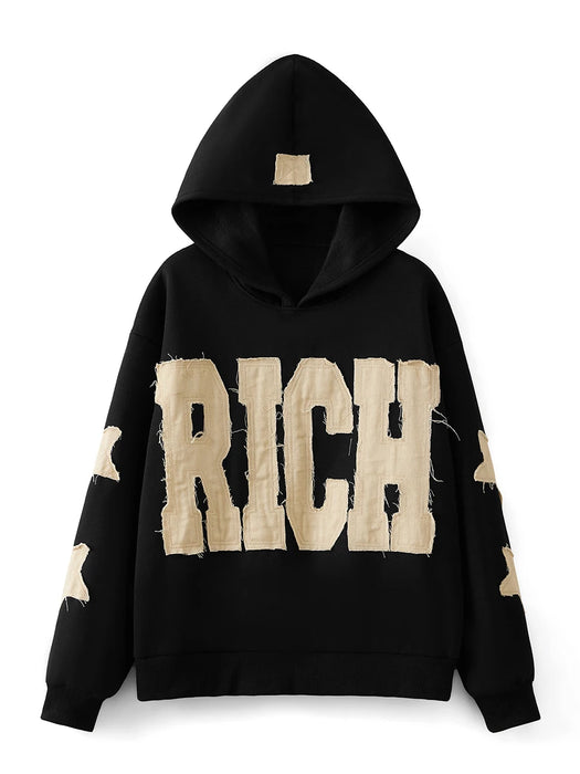 Women's "Rich" Patched Hoodie