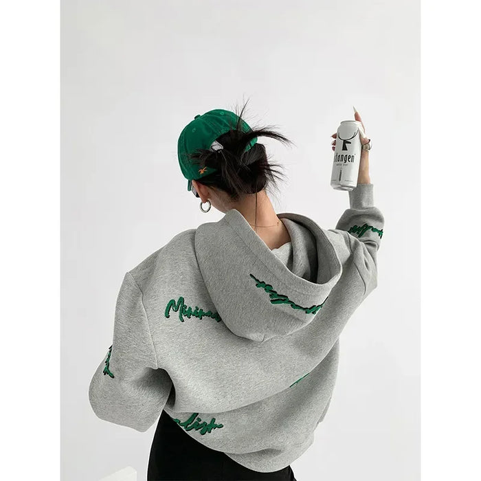 Women's Oversized Embroidered Hoodie