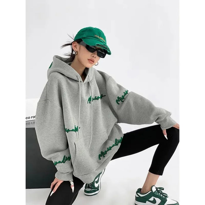 Women's Oversized Embroidered Hoodie