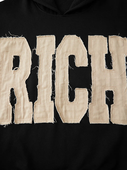 Women's "Rich" Patched Hoodie