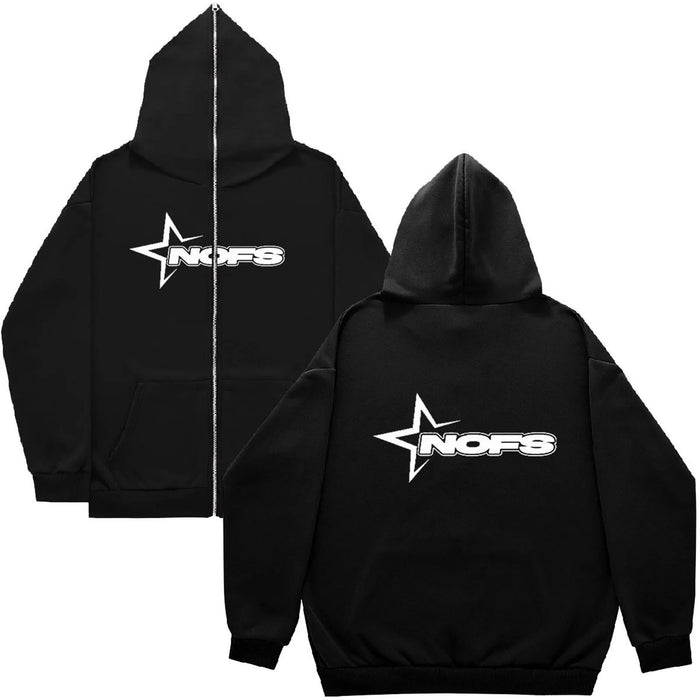 Unisex Y2K style Fully Zipped Hoodie